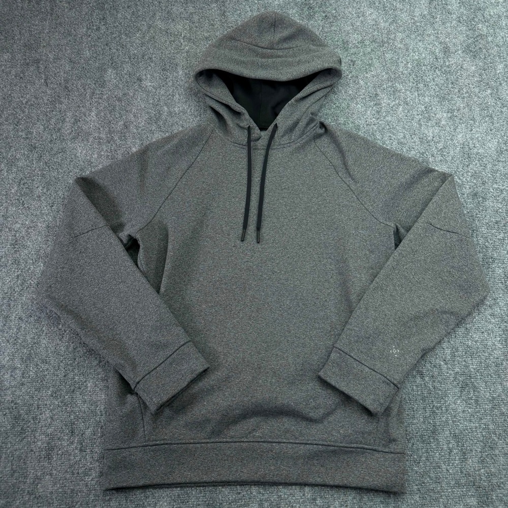 Lululemon City Sweat Pullover Hoodie Mens Small Heathered Grey French Terry